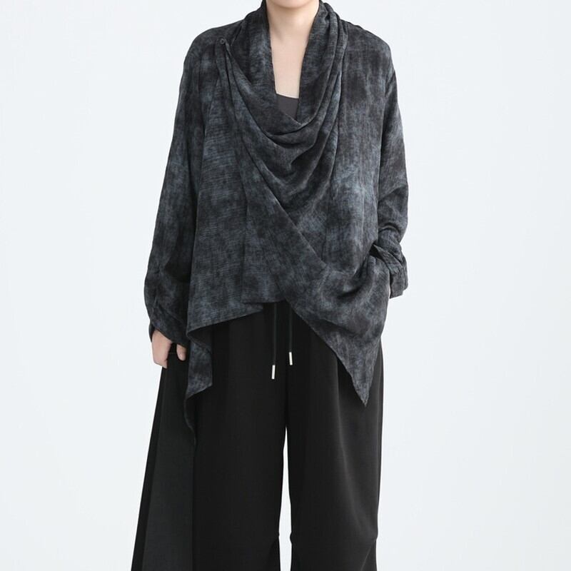 Drape Tiy-Die Collared Shirt【TR3131】