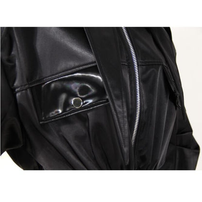 〈Unisex〉High Leather Motorcycle Jacket【TR1228】
