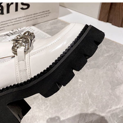 Slip-on Chain Chunky Shoes【TR3398】