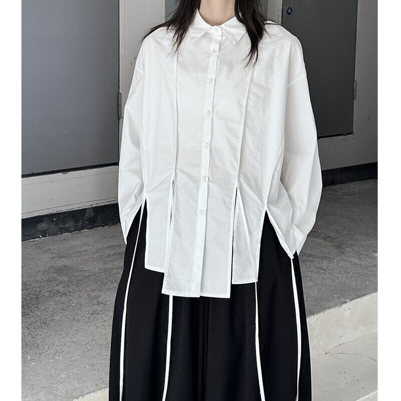 Hem-Slit Nichi Collared Shirt【TR3107】