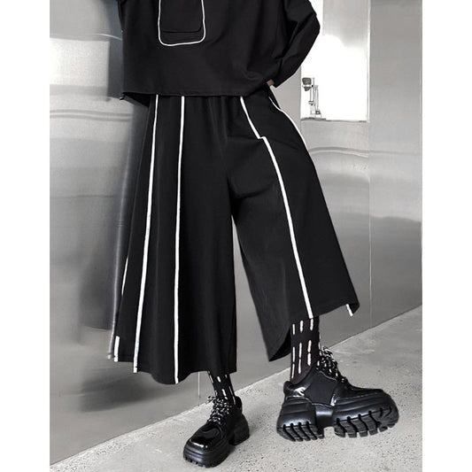〈Unisex〉Wide-leg Line Pants【TR0511】