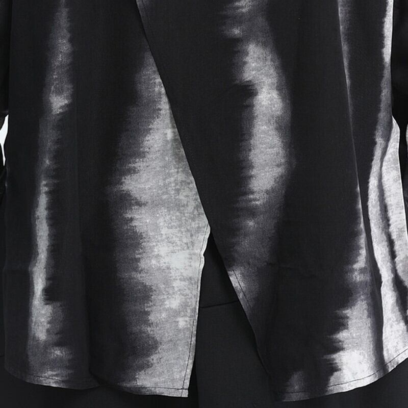 Water-Color Stripe Collared Shirt【TR3133】