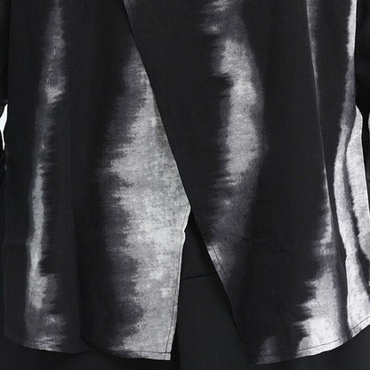 Water-Color Stripe Collared Shirt【TR3133】