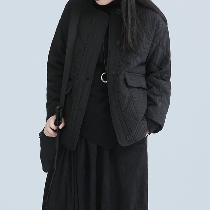 No-Collar Diamond Jacket【TR3252】