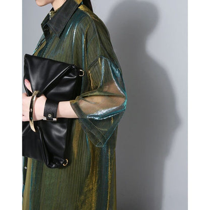 Gross Shiny See-Through Shirt【TR1416】