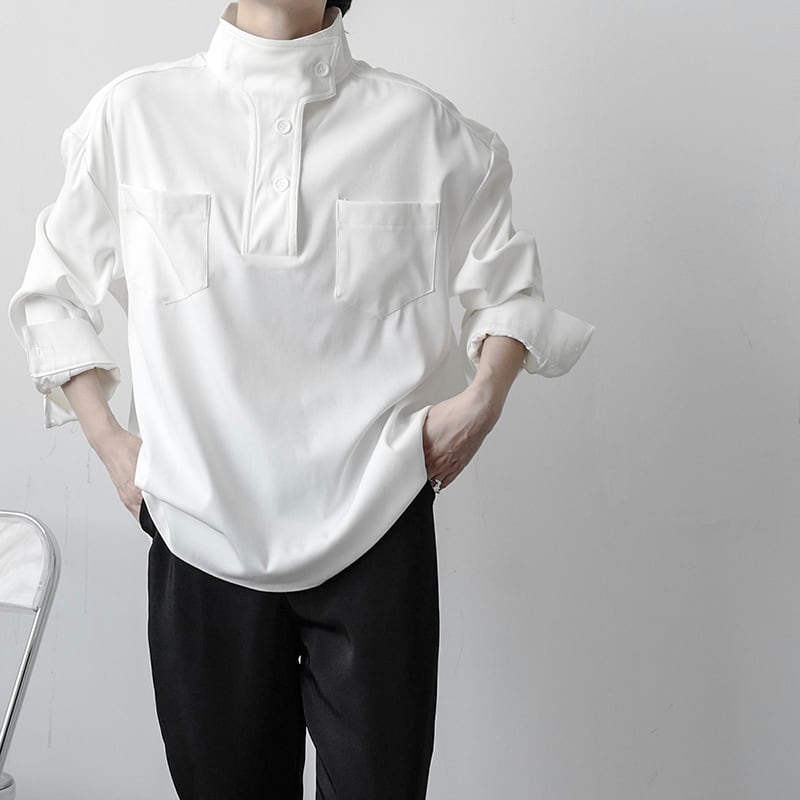 Chic Design High Neck Shirt【TR2484】
