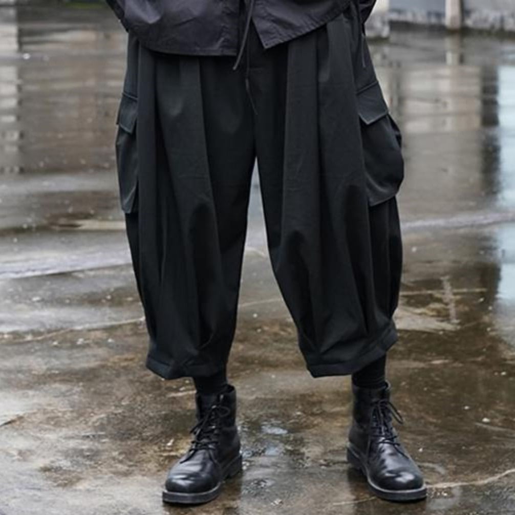 Cropped Balloon Cargo Pants【TR3306】
