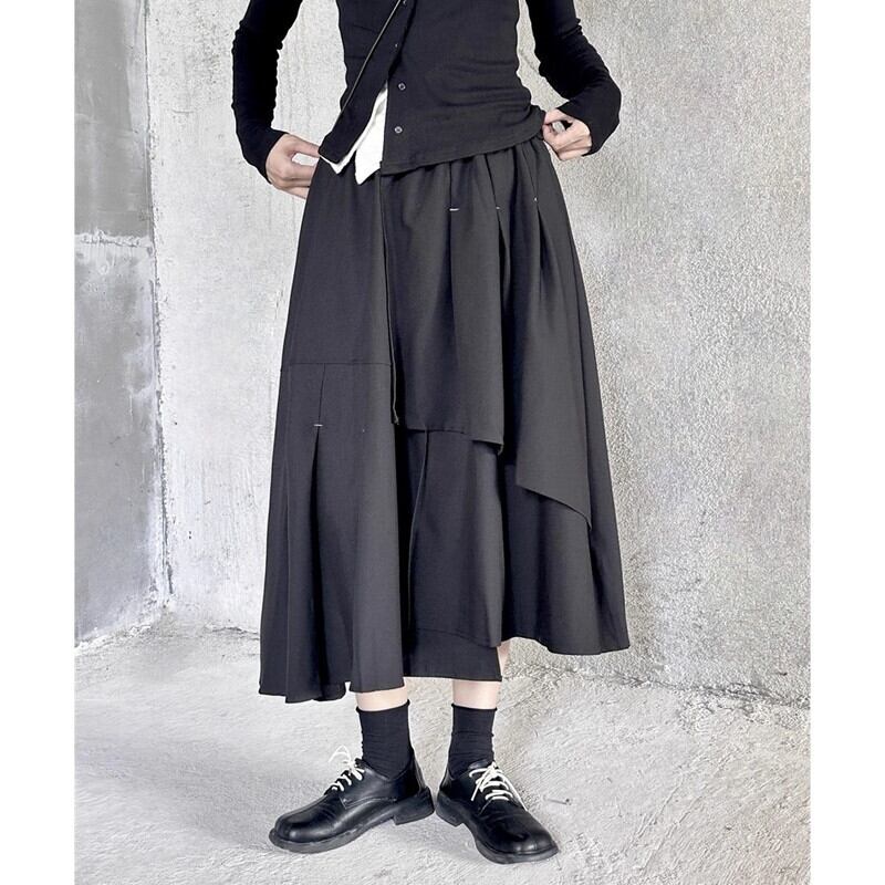 Asymmety Patchwork Skirt【TR3184】