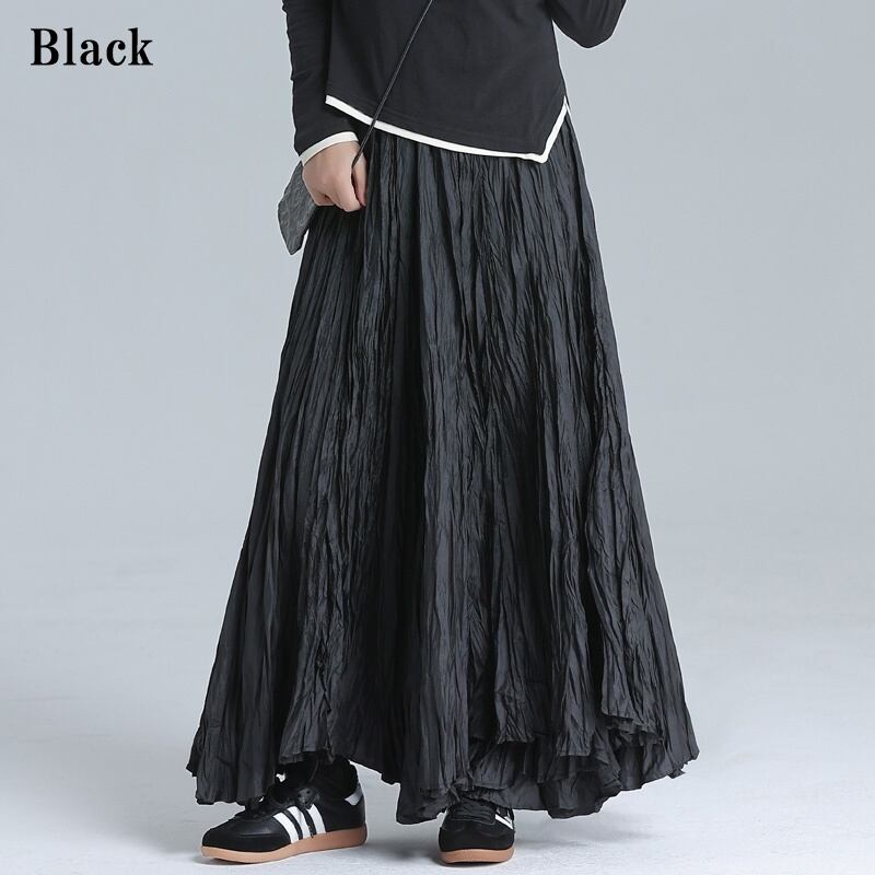 Crinkle Flare Skirt【TR3183】