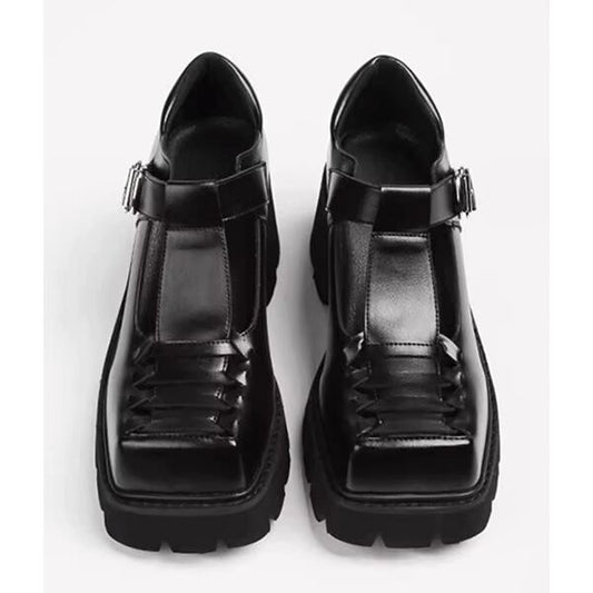chunky heel roman Sandal【TR3415】
