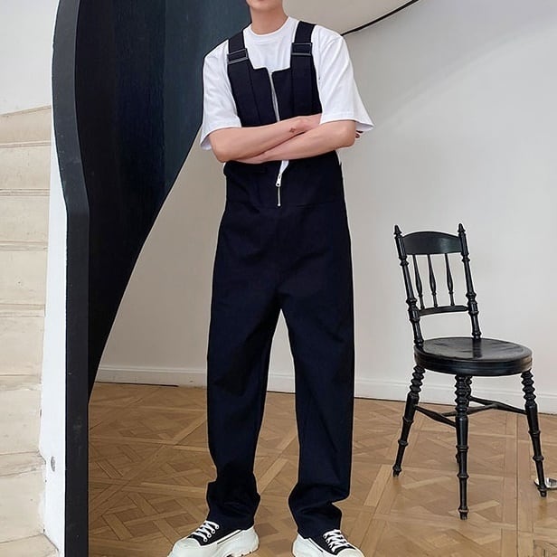 Center Straight Cotton Overall【TR2474】