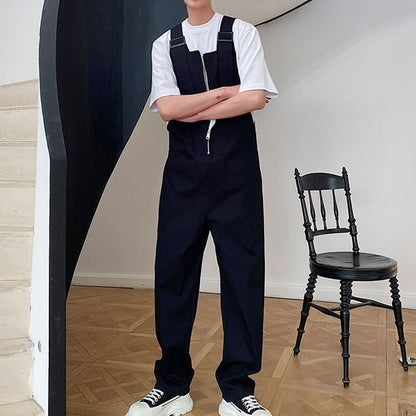Center Straight Cotton Overall【TR2474】