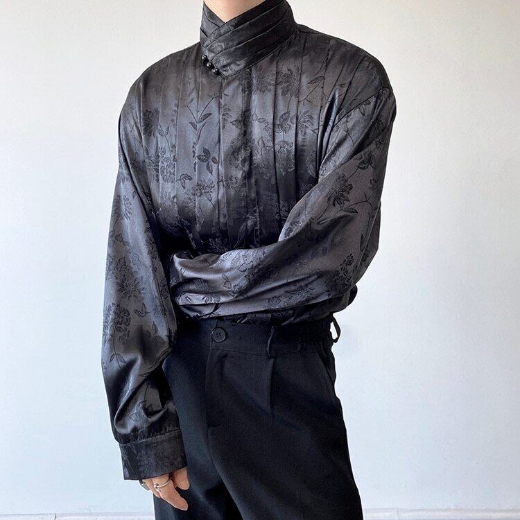 Glossy Flower Slice Shirt【TR3070】