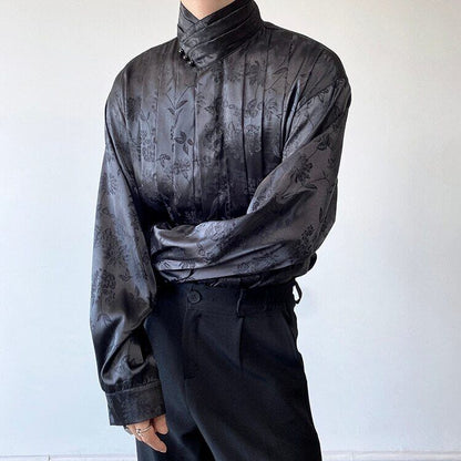 Glossy Flower Slice Shirt【TR3070】