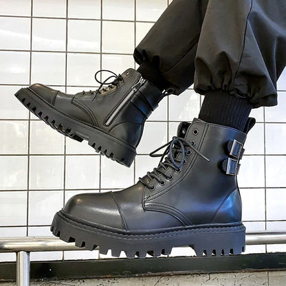 Lace-up Leather Boots【TR1296】