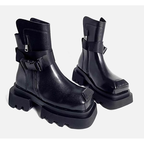 Square toe Combat Boots【TR3384】