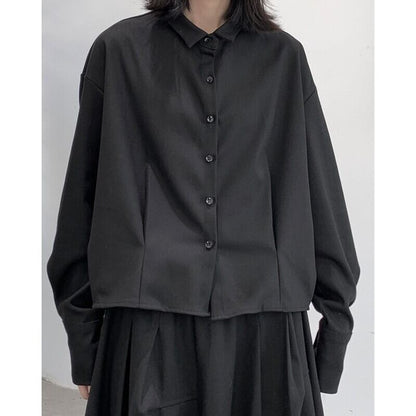 Tac Balloon-Sleeve Collared Shirt【TR3105】