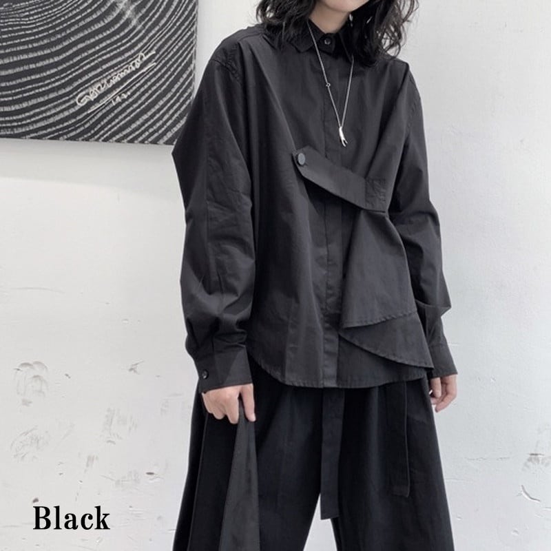 Loose Button Collared Shirt【TR3122】