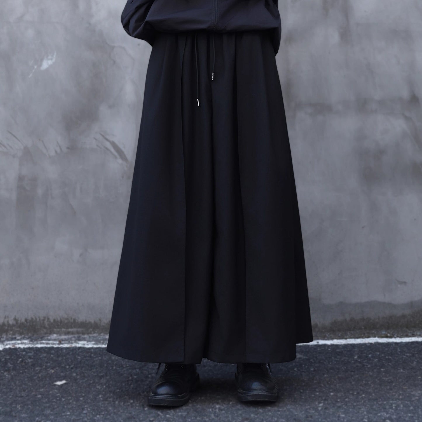 Elastic Waist Hakama Wide Pants【TR3279】