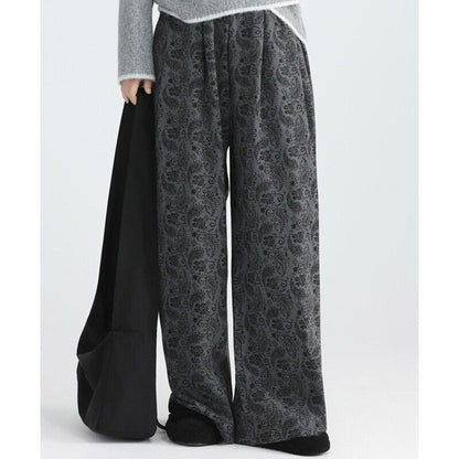 Paisley Straight Wide Pants【TR3209】