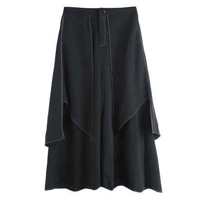 〈Unisex〉High Waist Long Wide Pants【TR1156】