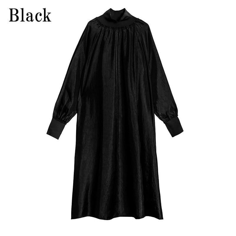 Shadow High-neck All-in-one Dress【TR0474】
