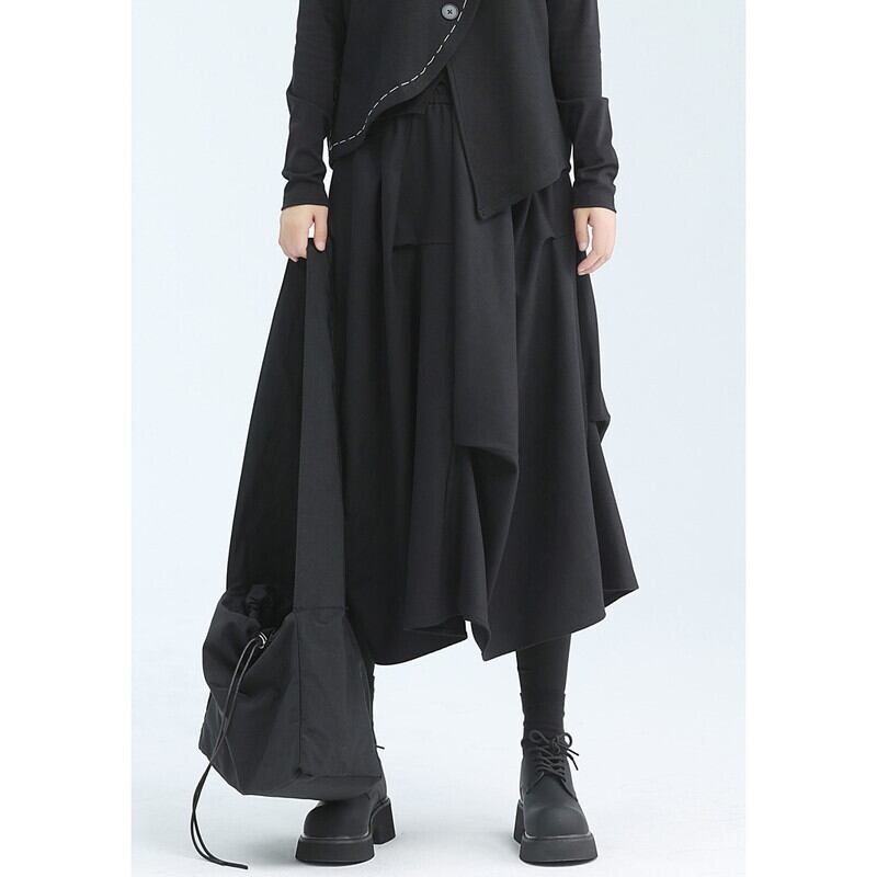 Asymmety Drape Retro Skirt【TR3177】