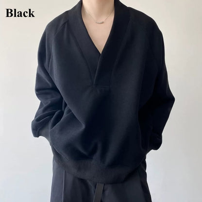 Deep V Raglan Long T-shirt【TR3352】