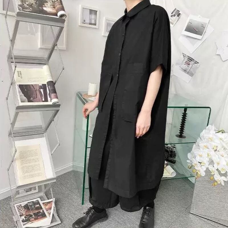 Oversized Collared Long Shirt【TR3334】