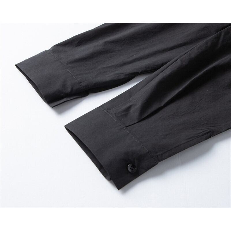 Band-Collar Tie Collared Shirt【TR3123】
