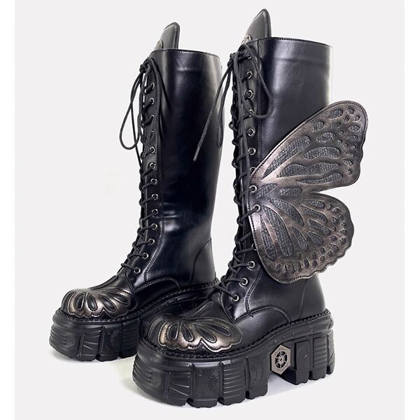 Metallic Butterfly Boots【TR3386】