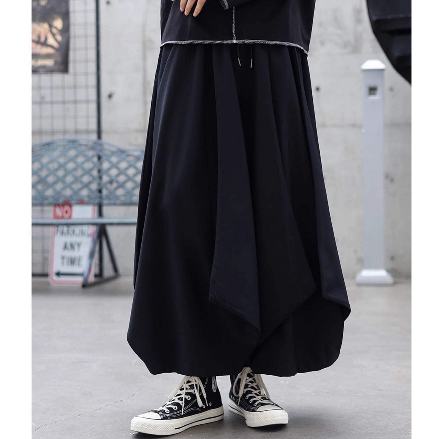 Irregular Hem Balloon Pants【TR3283】