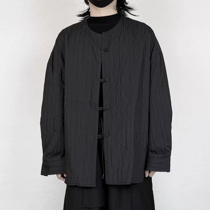 Crumpled Texture Minimal Jacket【TR3362】