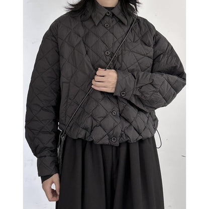 Quilting Polo-Neck Jacket【TR3247】