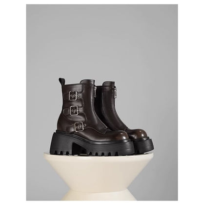Metal Belt Martin Boots【TR3389】