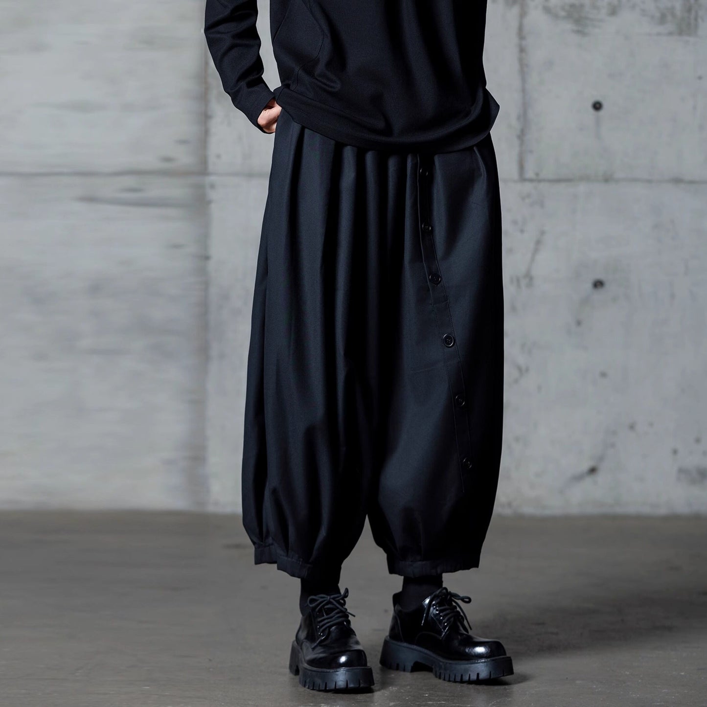 Gathered Balloon Cropped Pants【TR3310】