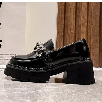 Slip-on Chain Chunky Shoes【TR3398】