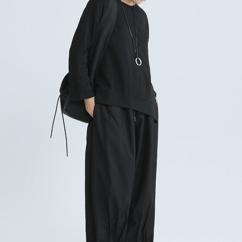Asymmetry Flare Simple T-Shirt【TR3145】
