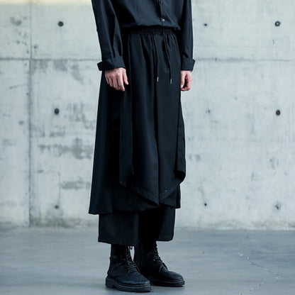 Layered-look Cropped Pants【TR3299】