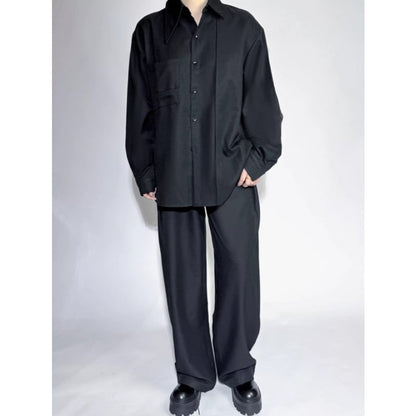 Structured Minimal Collared Shirt【TR3363】