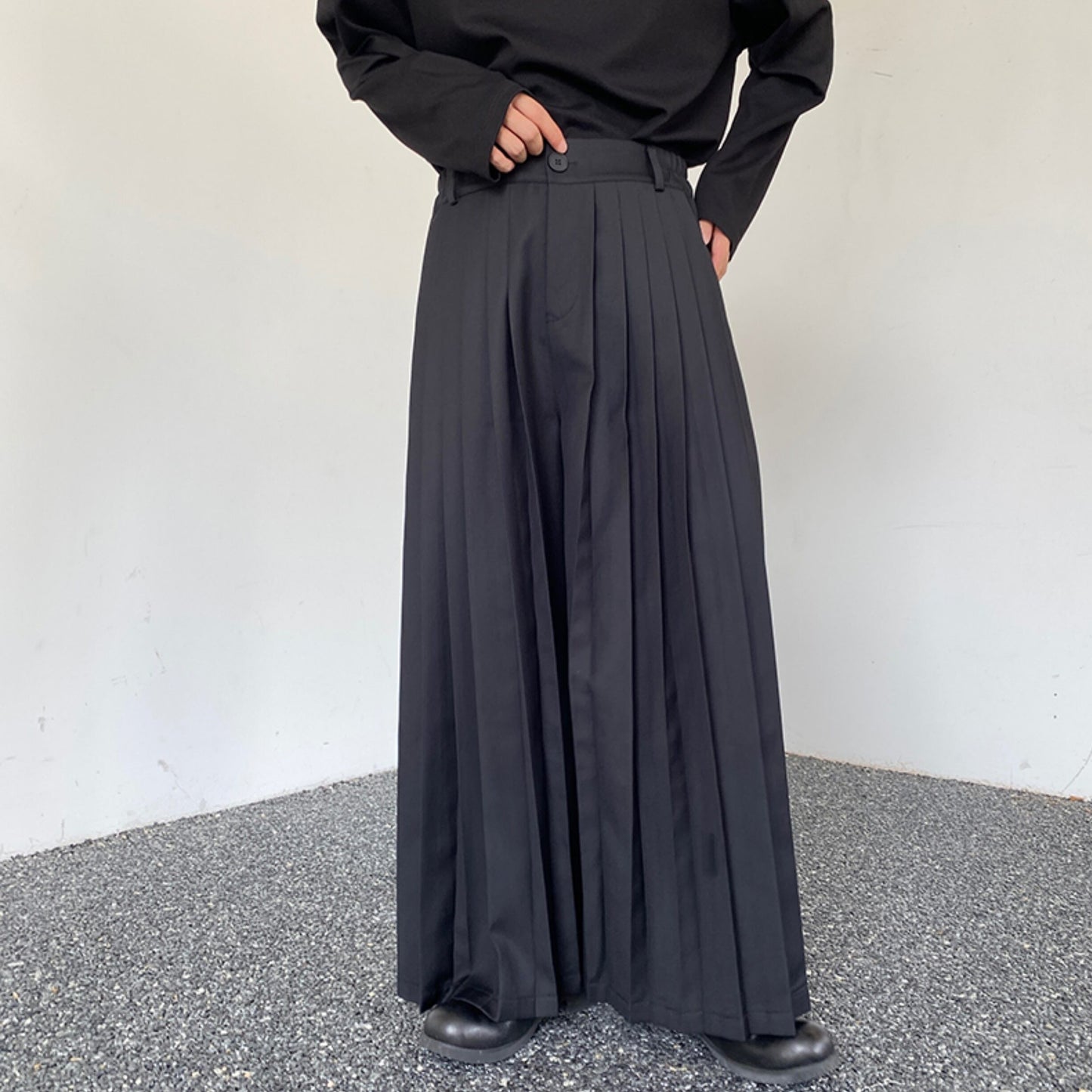 2-way Front Pleated Wide Pants【TR3311】
