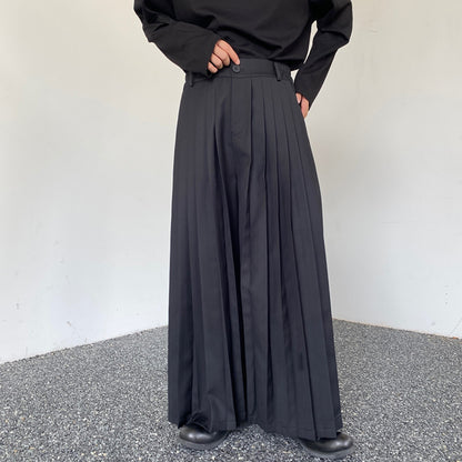 2-way Front Pleated Wide Pants【TR3311】