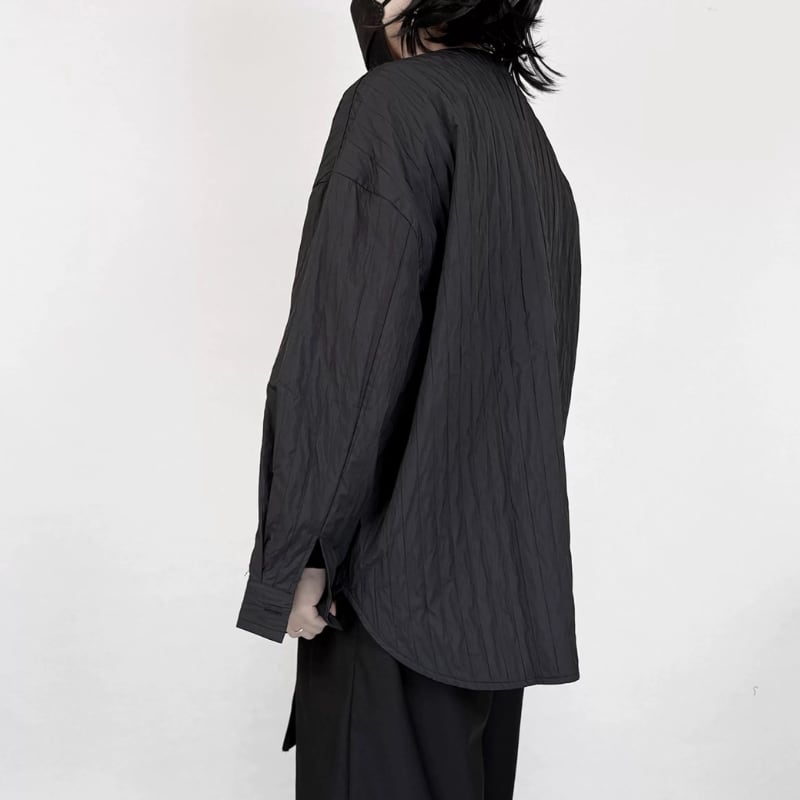Crumpled Texture Minimal Jacket【TR3362】