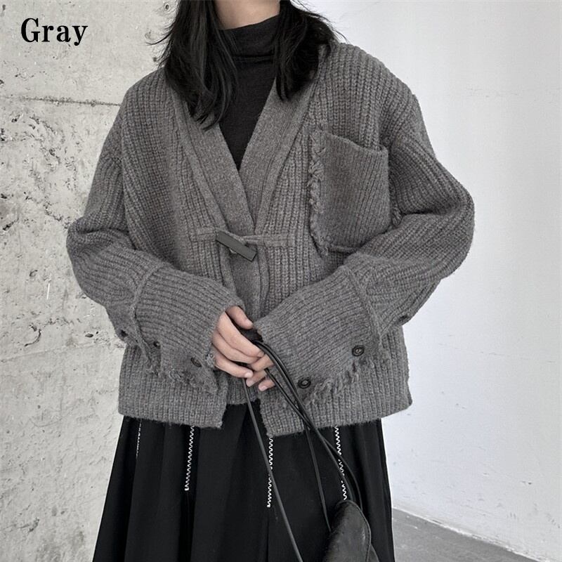 Damage Knit Short Jacket【TR3270】