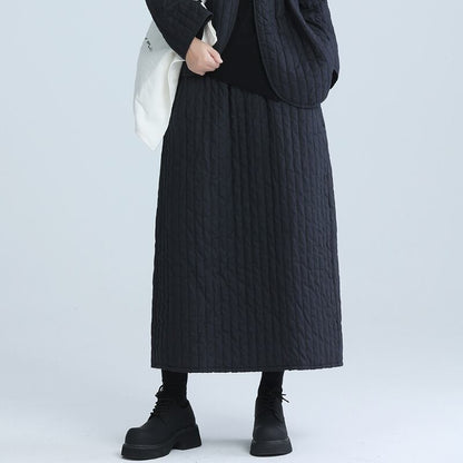 Quilting Long Skirt【TR3153】