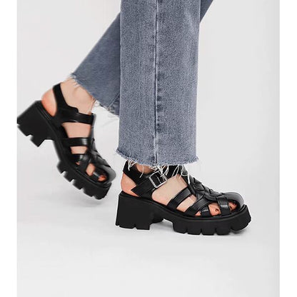Retro Braided Roman Sandal【TR3414】