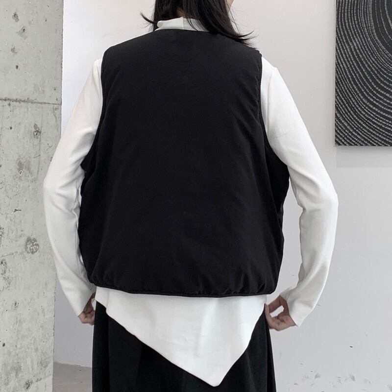 Asymmetry Curve Vest【TR3234】