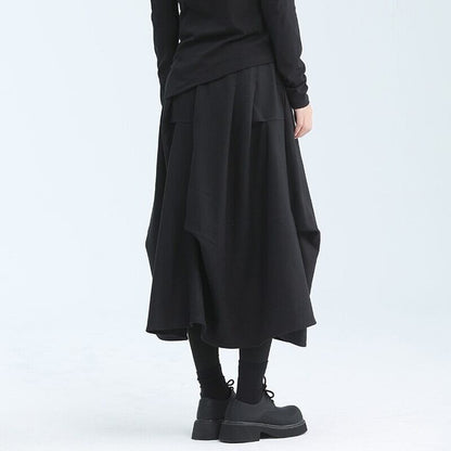 Asymmetru Wool Skirt【TR3151】