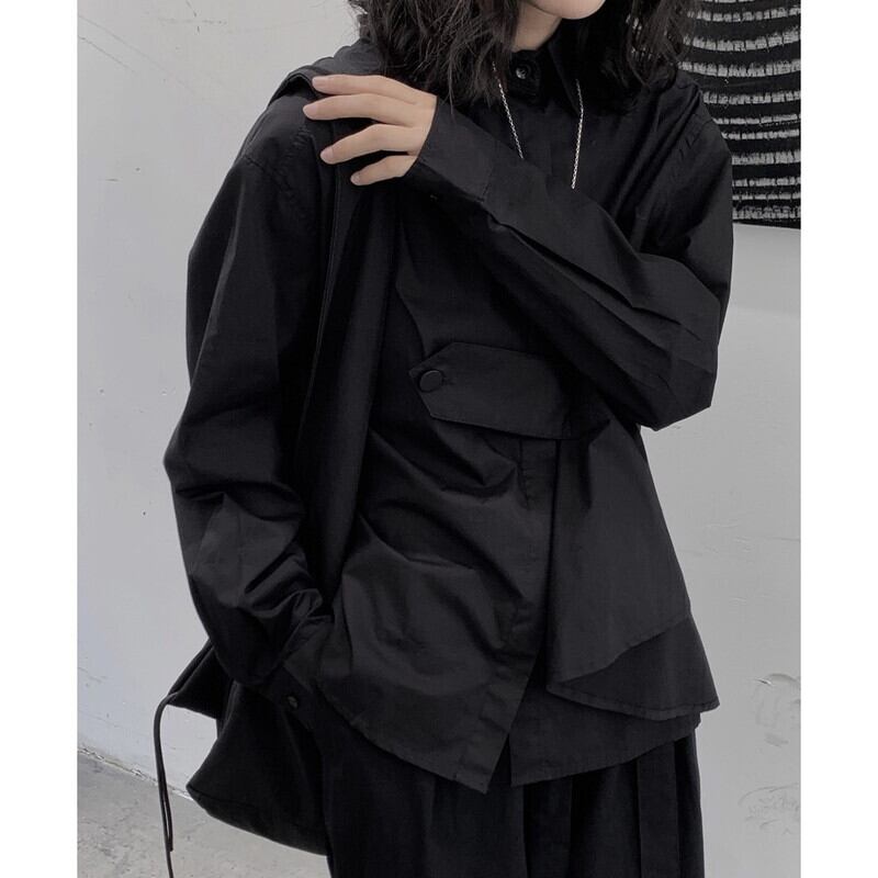 Loose Button Collared Shirt【TR3122】