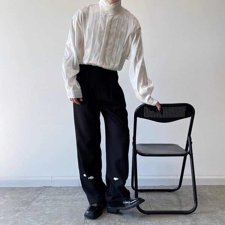 Glossy Flower Slice Shirt【TR3070】